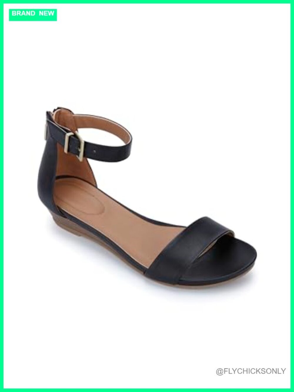 Kenneth Cole REACTION Viber Wedge Sandals Ortholite Comfort Ankle Strap